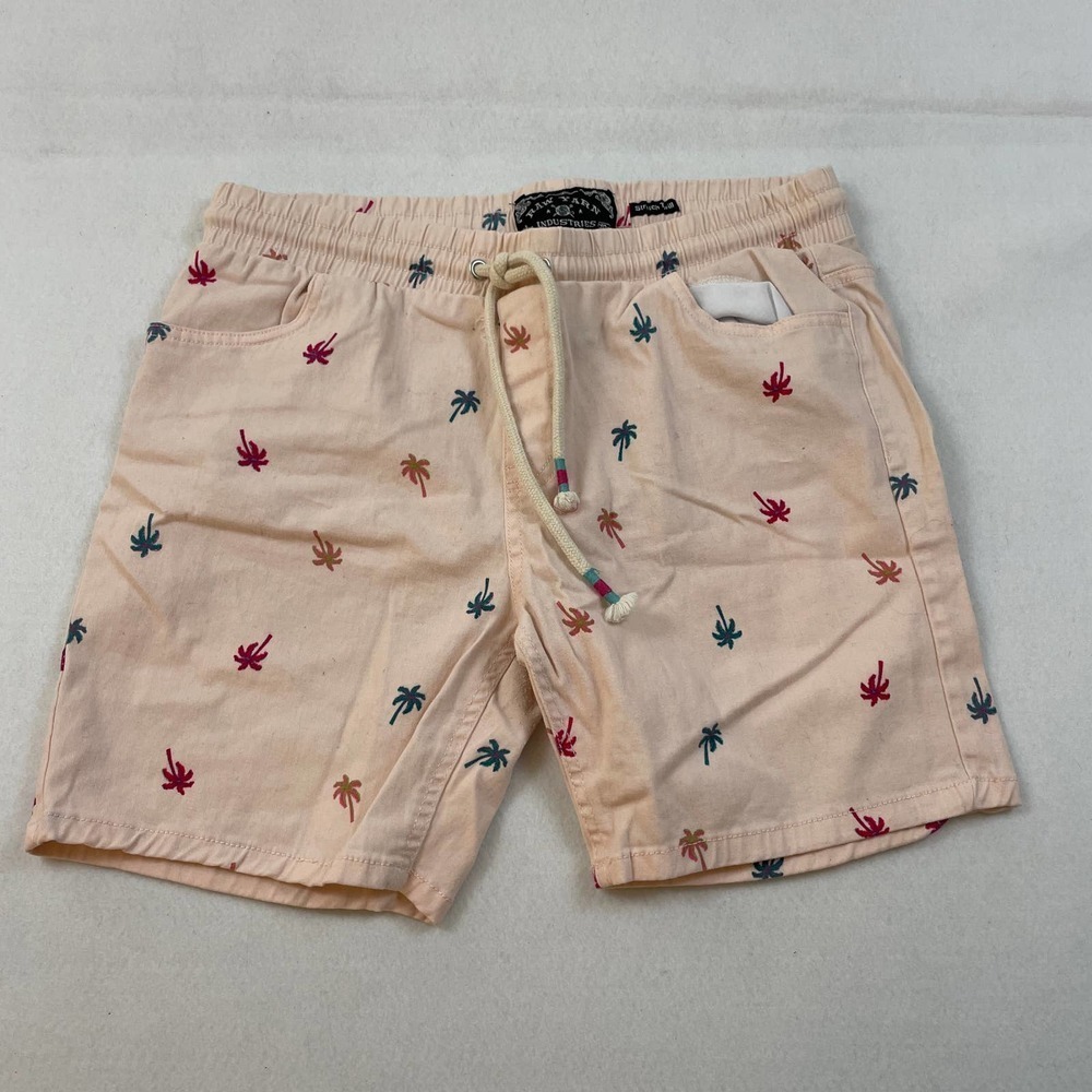 RAW Yarn Men's Pink Palm Tree Shorts Size L